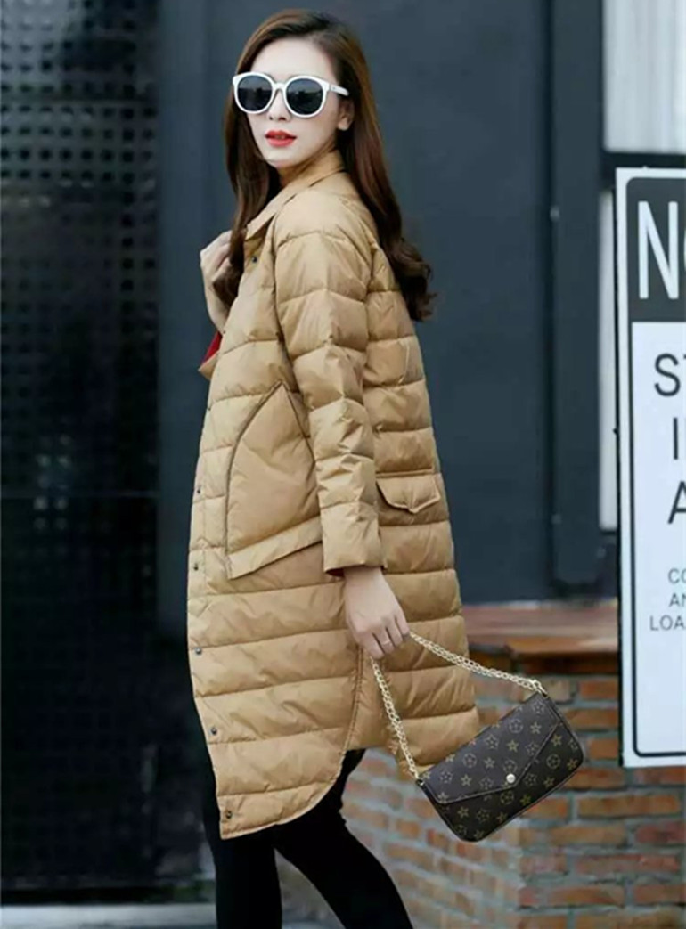 2016冬季新款女中长款大码羽绒服韩版时尚轻薄女装防寒保暖外套