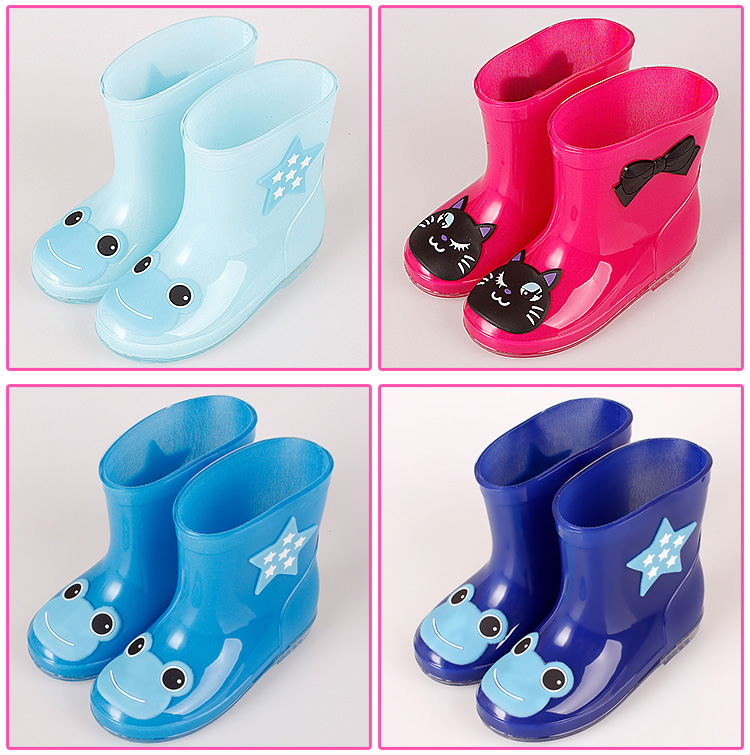 日韩儿童卡通雨鞋雨靴男童女童果冻鞋防滑水鞋套鞋 宝宝鞋子包邮