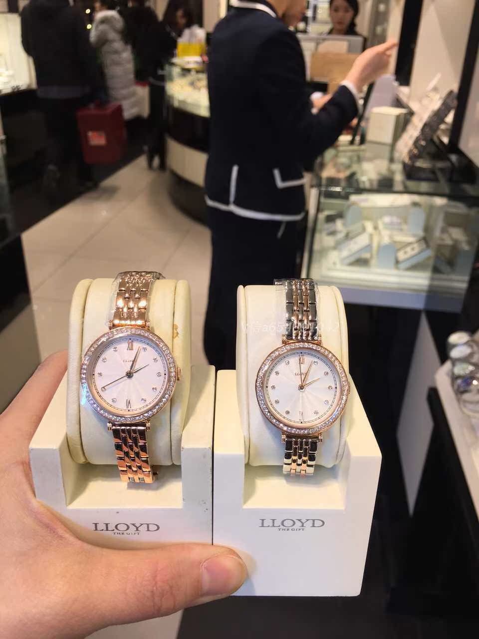 韩国LLOYD专柜正品代购1月新款皓石 圆形2.8cm表盘金属手表