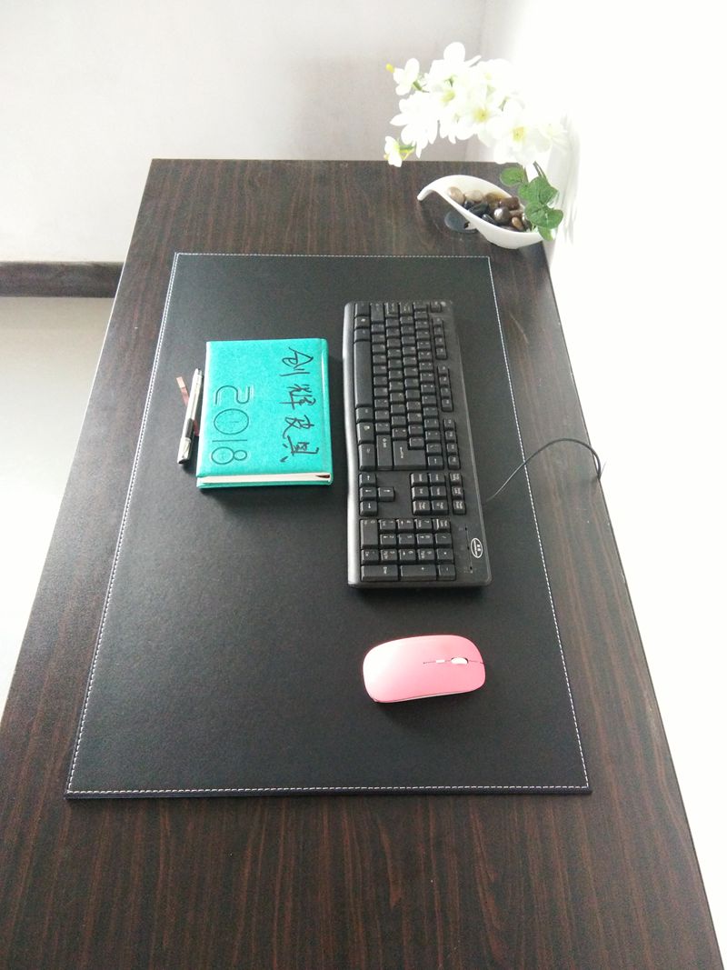 办公书桌写字台垫板电脑键盘鼠标桌面垫皮革超大号学生韩国可爱