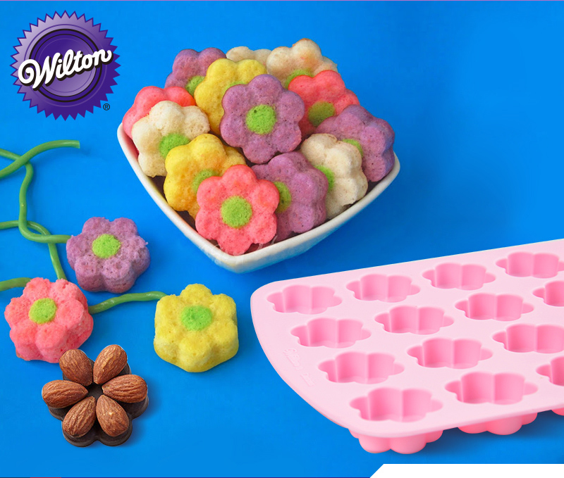 wilton美国进口惠尔通硅胶蛋糕模具小雏菊生日派对烘焙工具花朵型