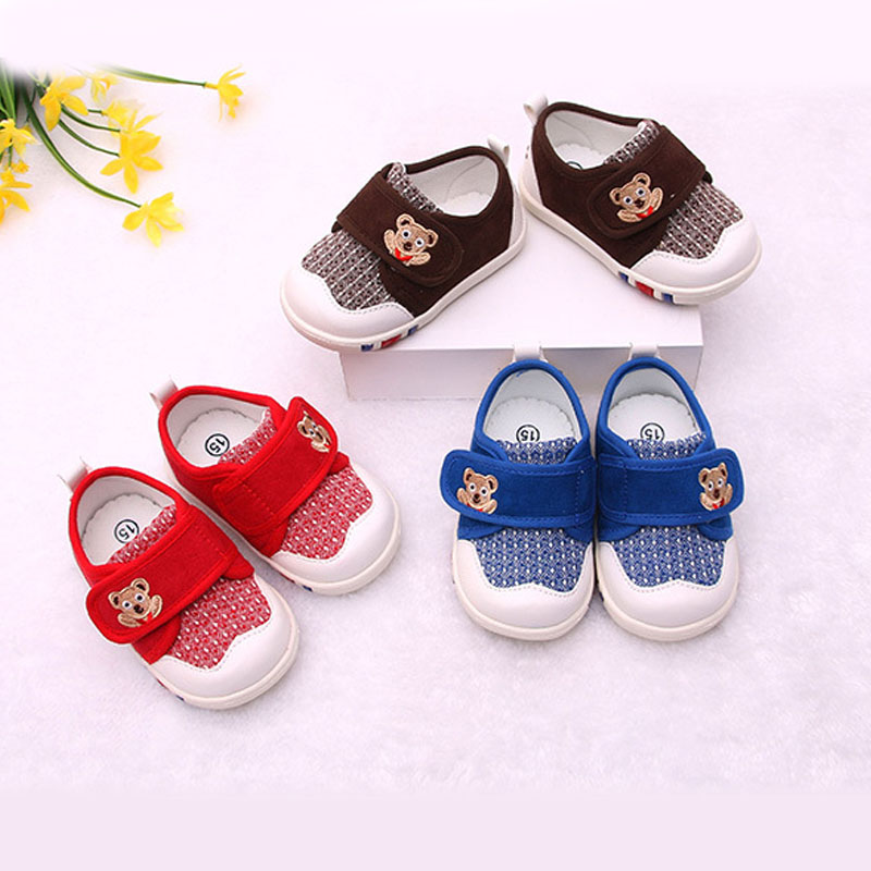 婴儿机能鞋春秋男女宝宝学步鞋软底防滑0-3岁小童帆布鞋单鞋不掉