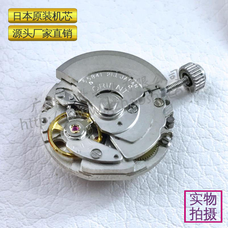日本双狮表55841机械机芯女款手表配件表芯零部件原装机械白机