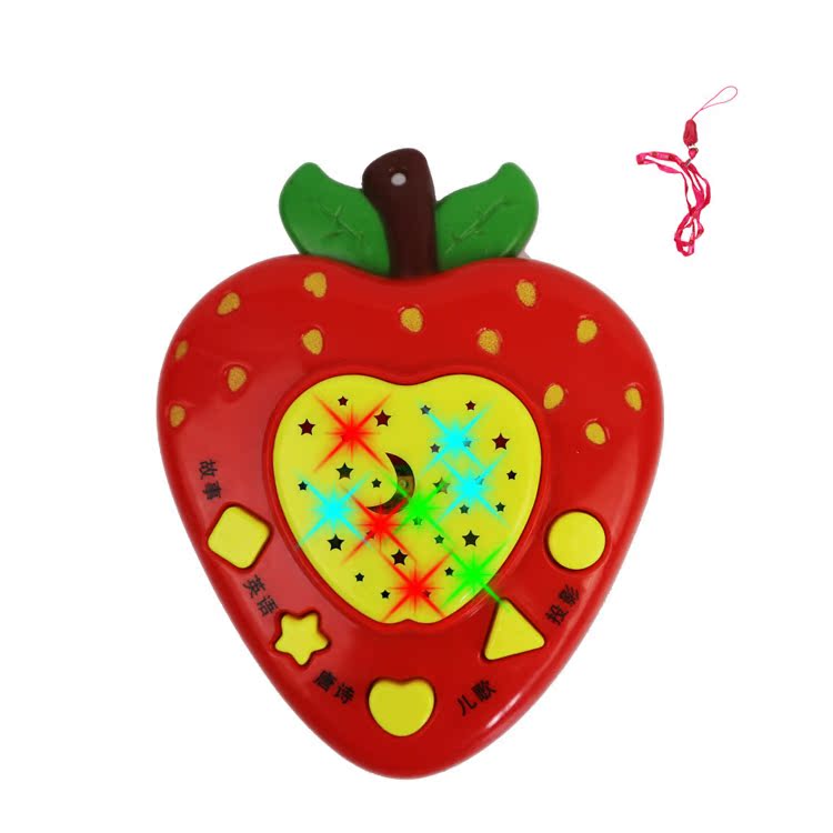 喵咪噜噜儿童益智早教水果草莓星空投影故事机儿歌英语发光