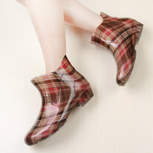 夏季韩国成人女时尚透明花园水鞋雨鞋短筒雨靴胶鞋防滑低帮套鞋