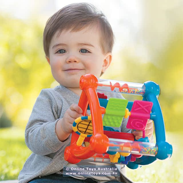 金宝贝早教玩具Infantino 儿童益智响铃三角玩具架 绕珠 6-36个月
