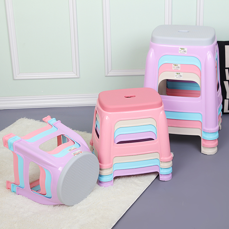 包邮时尚换鞋欧式塑料宝宝成人凳子家用椅子方圆高低加厚浴室凳
