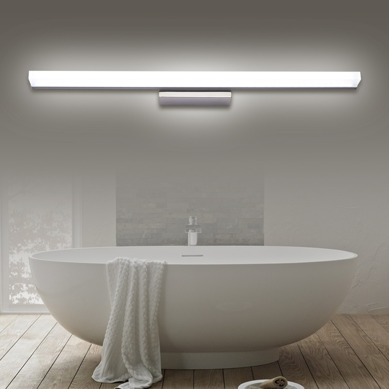 长方形洗手间壁灯压克力LED镜前灯卫生间梳妆台灯具时尚现代简约