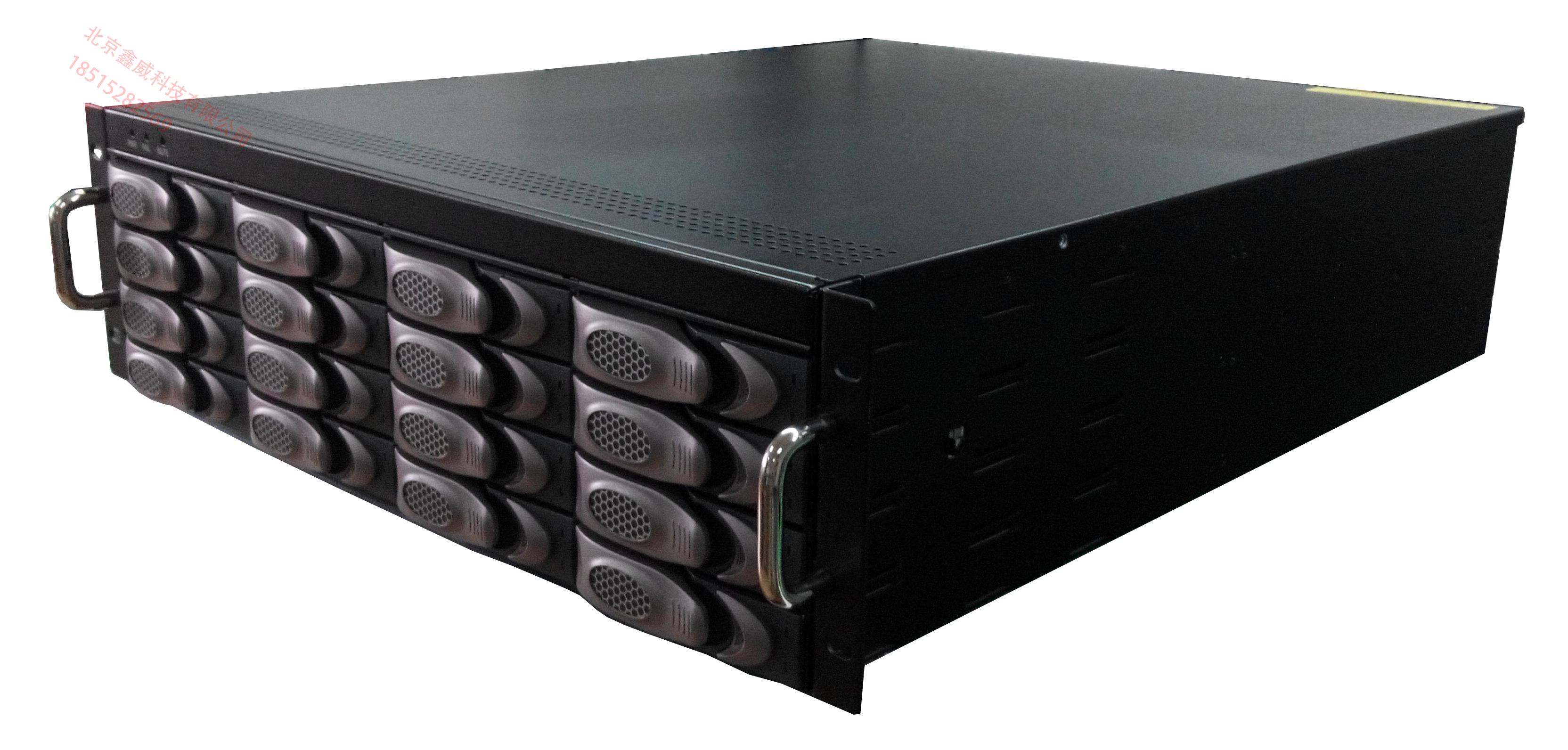 鑫威3U机架16盘位Mini-SAS JBOD存储磁盘阵列 支持SAS扩展