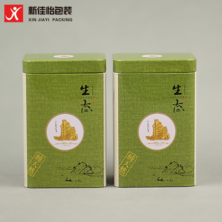 生态茶叶罐铁盒 金属锡罐马口铁 通用包装盒密封 绿茶茶叶罐批发