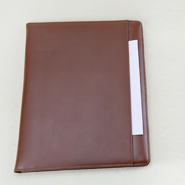 真皮笔记本出口美国高端大号棕色记事本内页可替换商务本公文本包