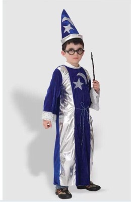万圣节服装儿童表演服魔法师巫师哈利波特衣服幼儿园演出服