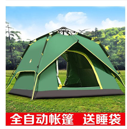 帐篷 自动帐篷 多人速开帐篷 户外懒人帐篷 两用 三用帐篷送地席