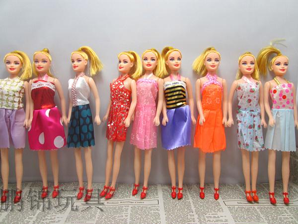 塑料芭比公主穿鞋洋娃娃女孩礼品玩具批发厂家直销27厘米