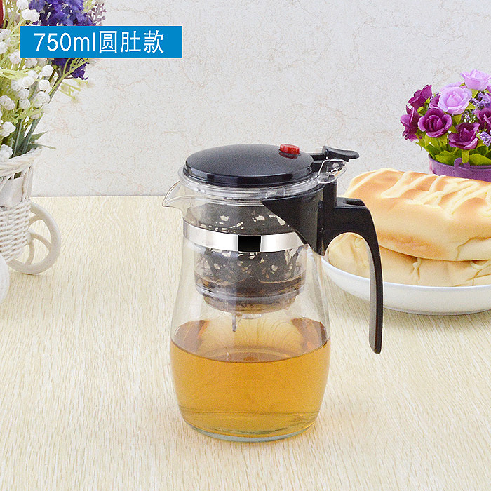耐热玻璃泡茶壶可拆洗飘逸杯重压过滤泡茶器花茶工夫茶具玲珑水杯