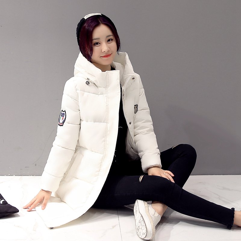 2016年冬装新款韩版羽绒棉衣女中长棉服修身显瘦棉袄外套反季特价