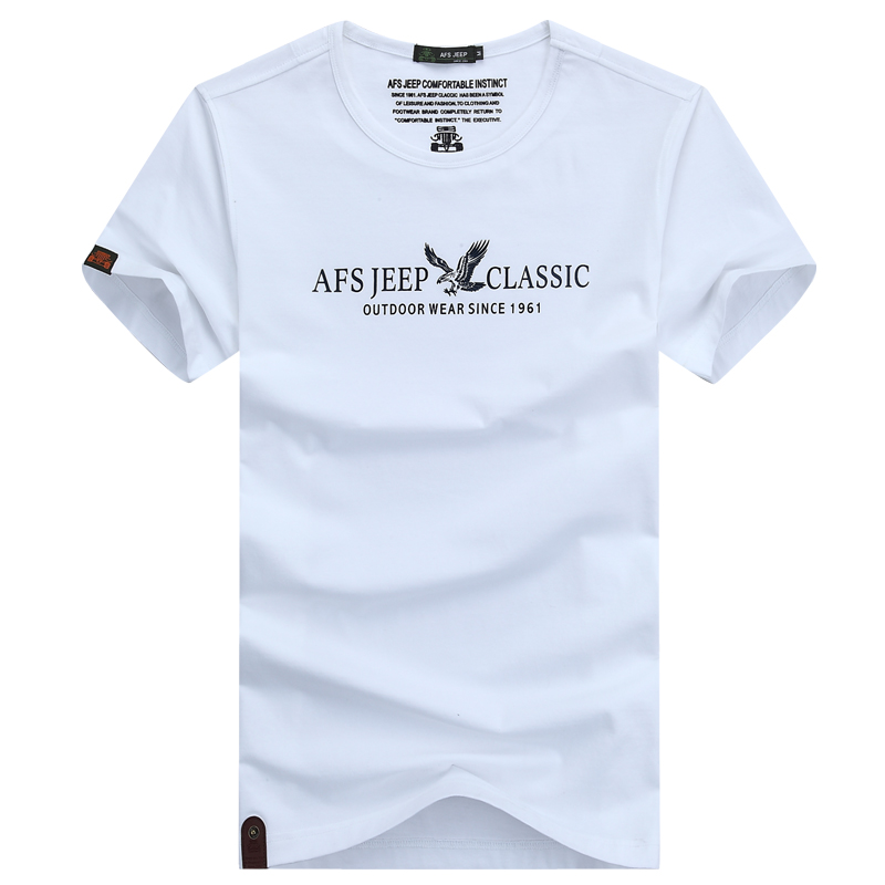 AFS JEEP战地吉普 纯棉短袖T恤夏装新款正品大码体恤男圆领半袖衫