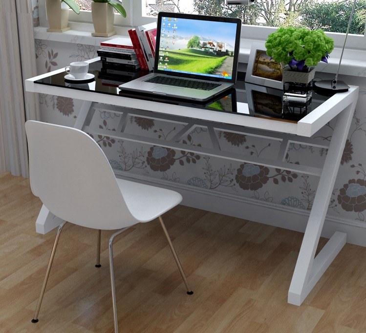特价包邮现代简约台式电脑桌家用简易电脑办公桌写字钢化玻璃桌