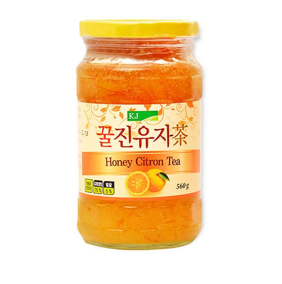 韩国原产进口冲饮 国际蜂蜜柚子茶水果味茶冲饮高含量560g2瓶包邮