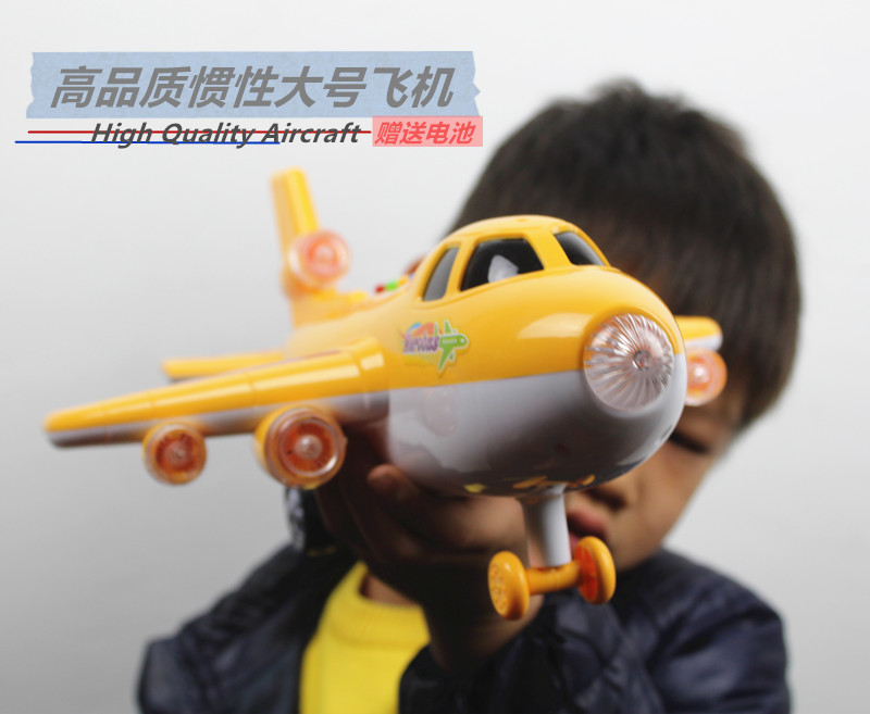 新品大号飞机客机模型惯性空中巴士/会讲故事的卡通声光儿童玩具
