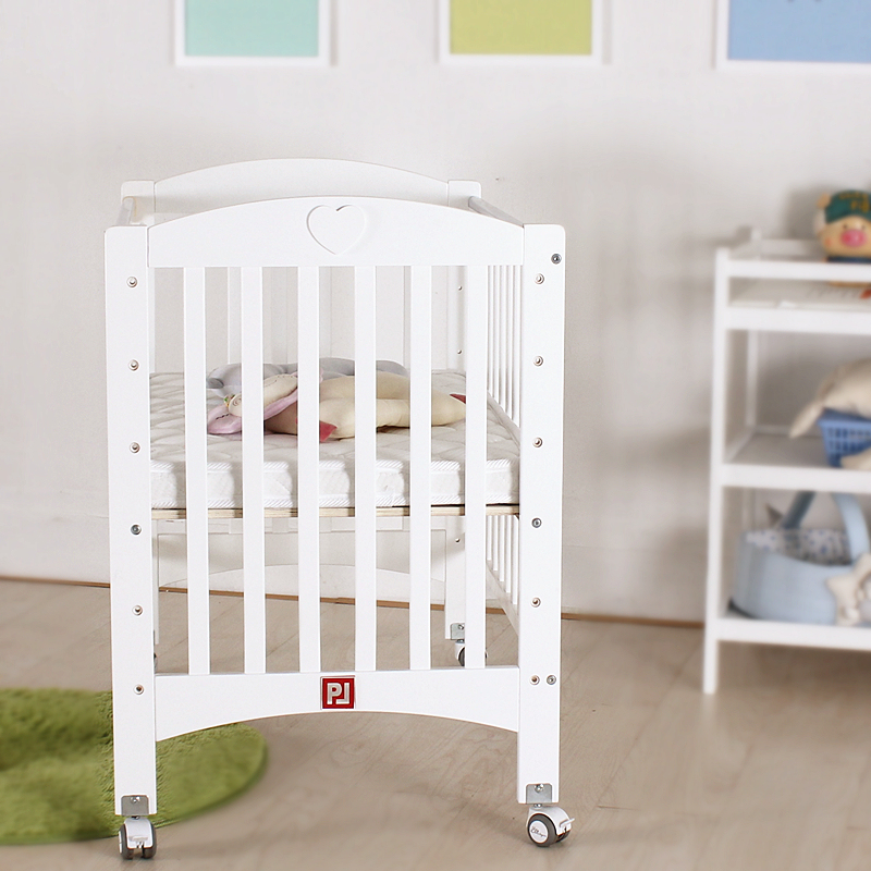 小尺寸调高度婴儿床实木多功能环保宝宝床送床垫送床围顺丰包邮