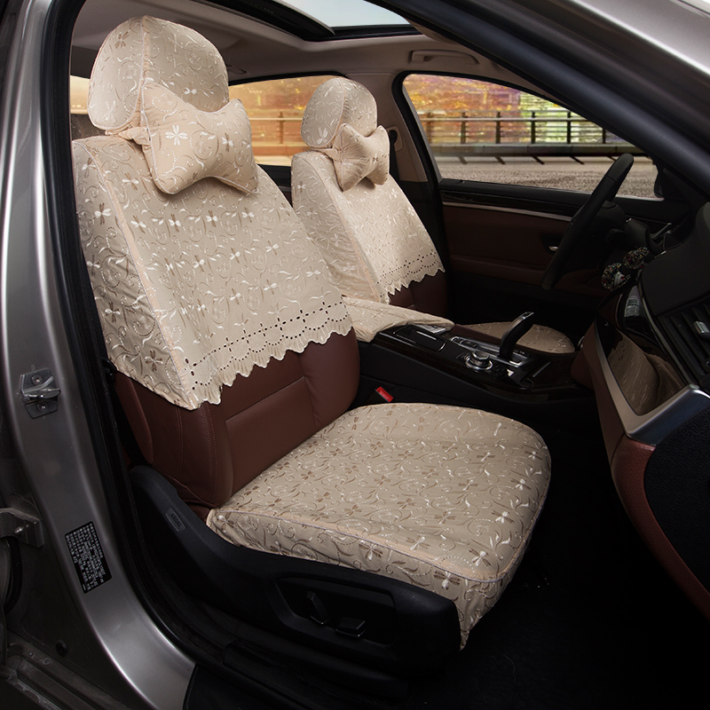 蕾丝汽车座套适用于奔驰威霆唯雅诺S400L GLC200 GLK300坐椅套