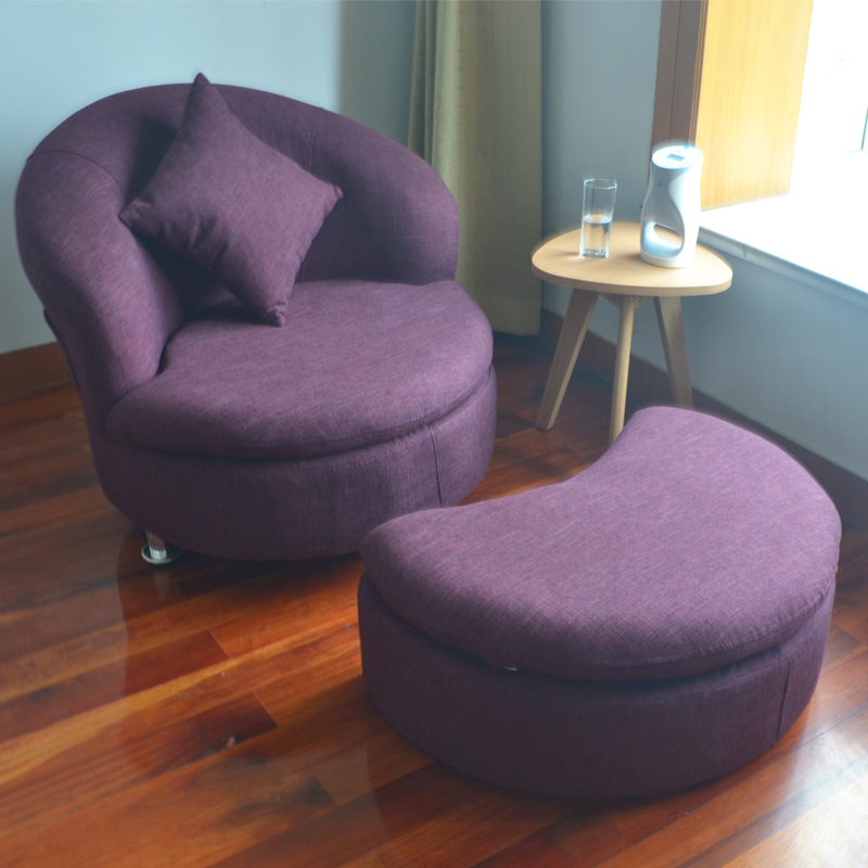 布艺单人沙发创意小户型可拆洗沙发椅休闲卡座美容院沙发组合沙发