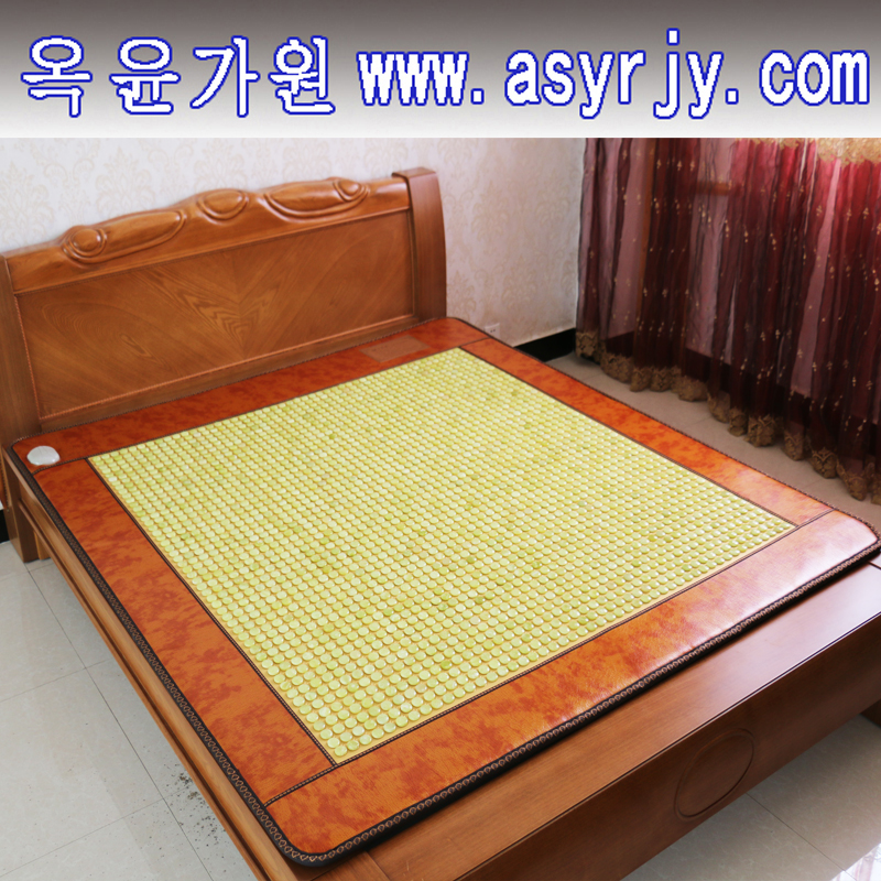 韩国玉石加热床垫双温双控远红外线理疗托玛琳锗石磁疗保健床垫