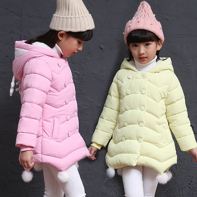 2016新款冬装童装女童棉袄加厚女宝宝棉衣羽绒棉外套儿童棉服韩版